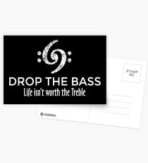 Postales Drop the Bass 69 Vintage White