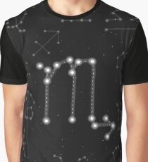 Skorpion Sternzeichen Konstellation Design Grafik T-Shirt
