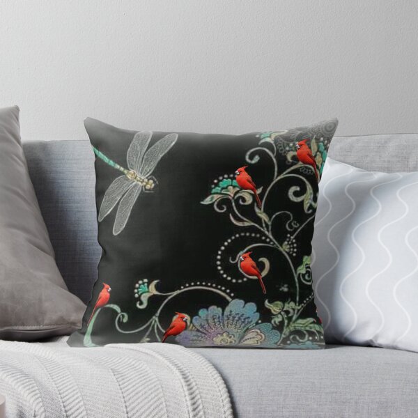 Item preview, CARDINALS AND DRAGONFLIES designed and sold by Marie Leblanc.