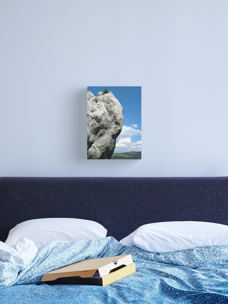 Thumbnail 2 of 3, Canvas Print, STONE ANGEL PROTECTING THE VALLEY designed and sold by TatianaMichaela.