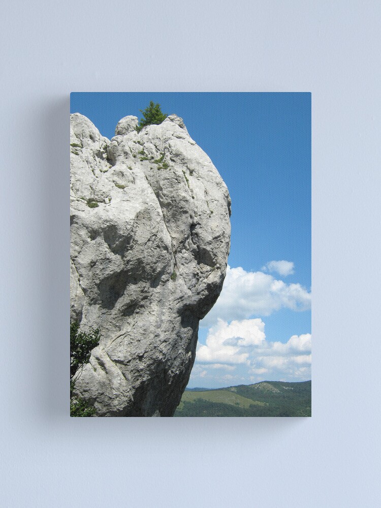 Thumbnail 1 of 3, Canvas Print, STONE ANGEL PROTECTING THE VALLEY designed and sold by TatianaMichaela.