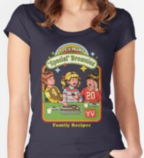 Lass uns Brownies machen Tailliertes Rundhals-Shirt