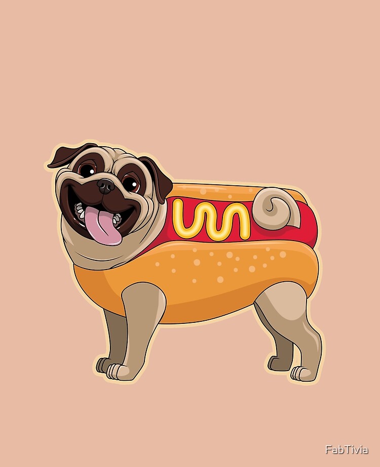 Hot dog shop pug