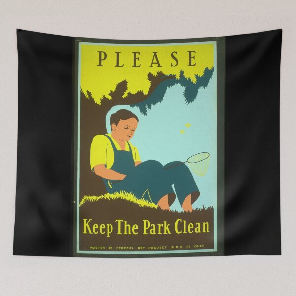 Item preview, Please keep the park clean, Works Progress Administration designed and sold by PromoteProgress.