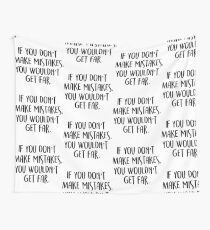 if you don’t make mistakes, you won’t get far. Wall Tapestry