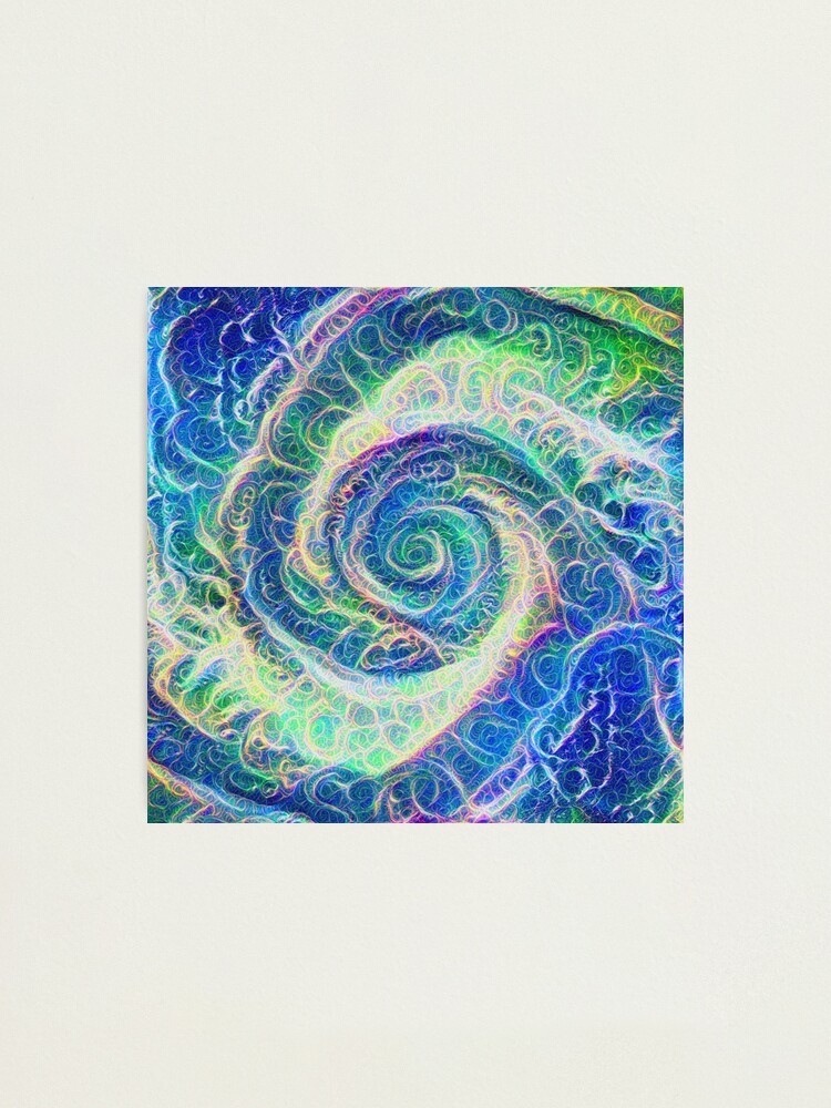 Alternate view of Vortex dragon #DeepDream B Photographic Print