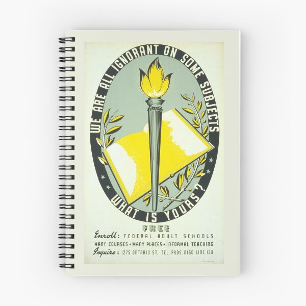 Item preview, We are all ignorant on some subjects. What is yours? WPA designed and sold by PromoteProgress.