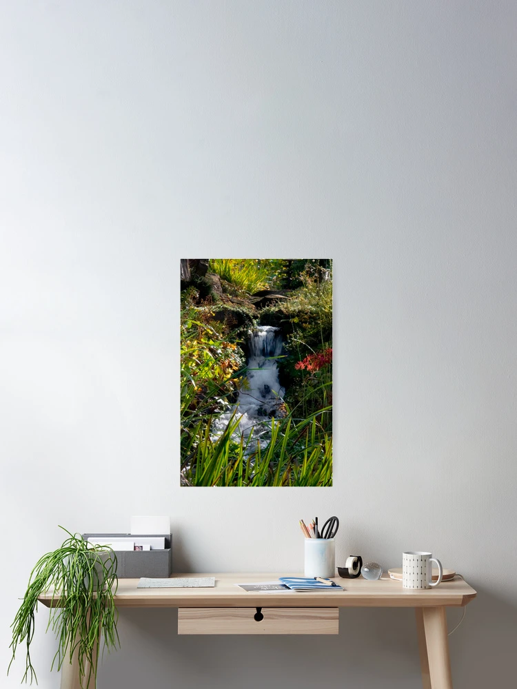 Thumbnail 2 of 3, Poster, Autumn Waterfall designed and sold by Chris Clark.