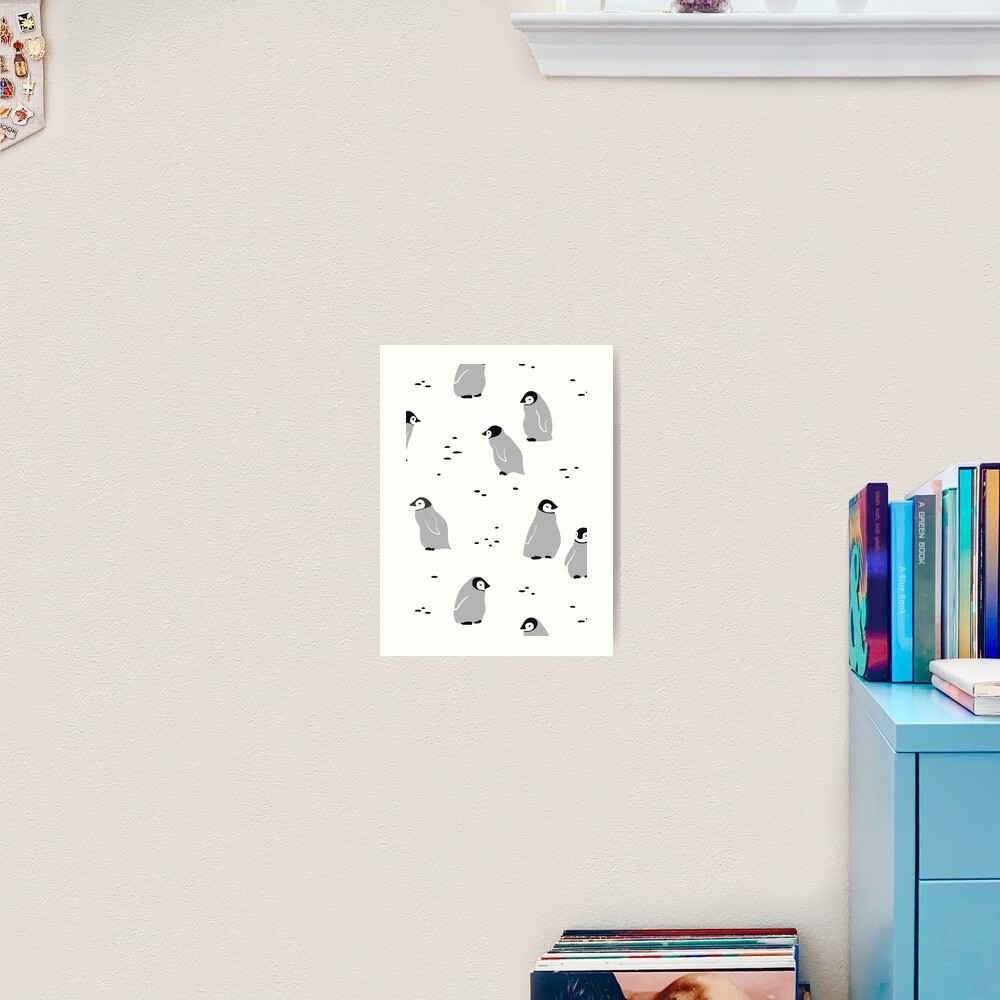 Baby Emperor penguin Chicks Art Print
