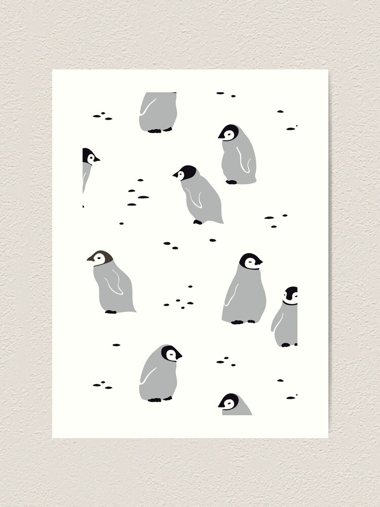Alternate view of Baby Emperor penguin Chicks Art Print