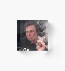 Elon Musk Blunt Meme Acrylic Block