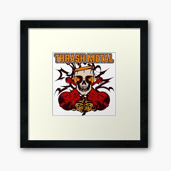 Thrash Metal Framed Art Print