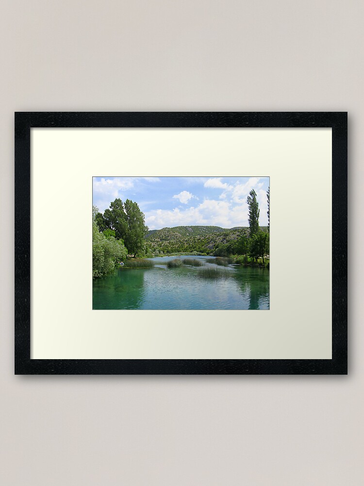 Thumbnail 1 of 7, Framed Art Print, IN BLUE designed and sold by TatianaMichaela.