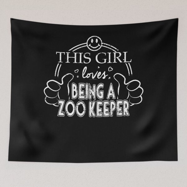 Item preview, Girl Loves Being A Zoo Keeper Shirt Zoology Shirt designed and sold by shoppzee.