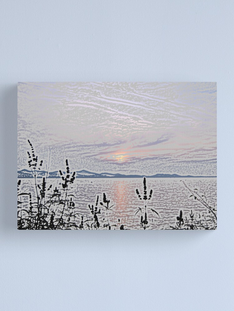 Thumbnail 1 of 3, Canvas Print, Sunset meditations designed and sold by TatianaMichaela.