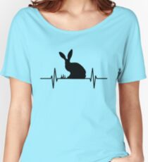 Bunny Rabbit Heartbeat Women's Relaxed Fit T-Shirt