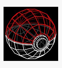 Pokeball 3D Photographic Print