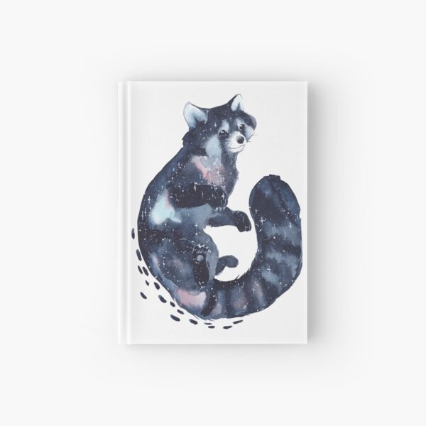 Watercolor Galaxy Red Panda Carnet cartonné