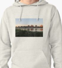 #city #skyline #water #cityscape #urban #river #downtown #sky #panorama #building #architecture #buildings #park #skyscraper #blue #view #reflection #sunset #lake #travel #town #sunrise #landscape Pullover Hoodie