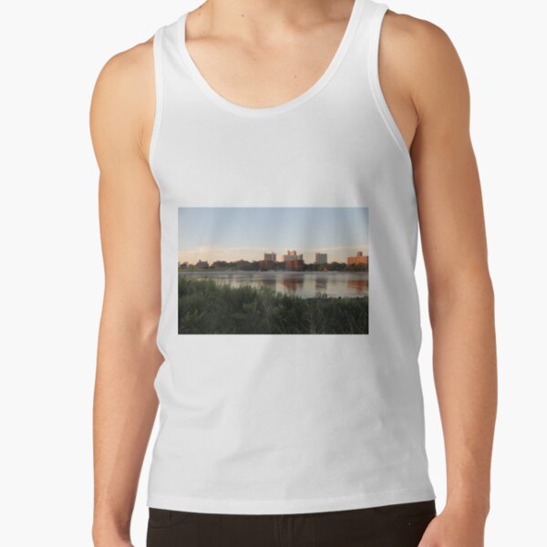 #city #skyline #water #cityscape #urban #river #downtown #sky #panorama #building #architecture #buildings #park #skyscraper #blue #view #reflection #sunset #lake #travel #town #sunrise #landscape Tank Top