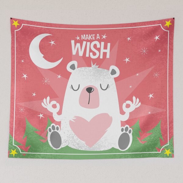 Item preview, Cute bear - Make a Wish designed and sold by Keepbliss | Filipa Garcia.