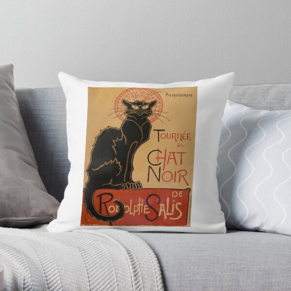 TOUR OF BLACK CAT Throw Pillow
