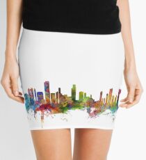 Honolulu Hawaii Skyline Mini Skirt
