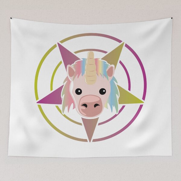 Item preview, satanic unicorn designed and sold by defeale.