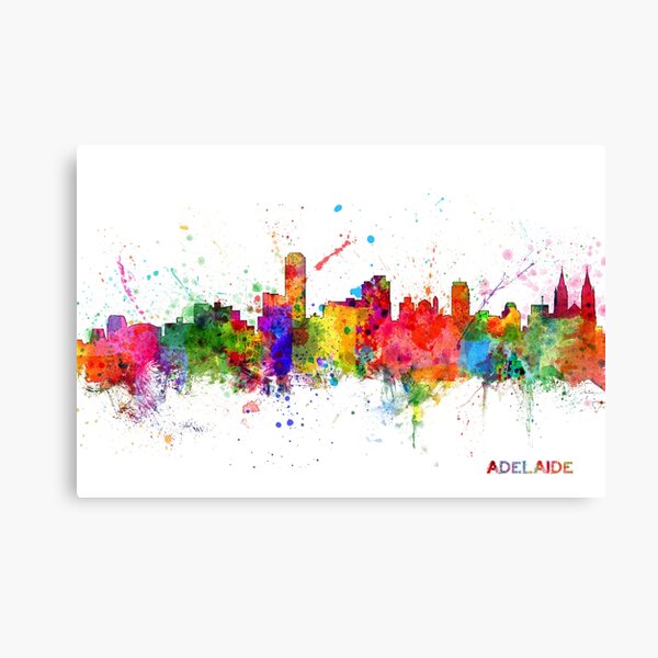 Adelaide Australia Skyline Canvas Print
