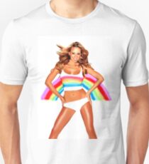 Illustration Mariah Carey Rainbow Unisex T-Shirt