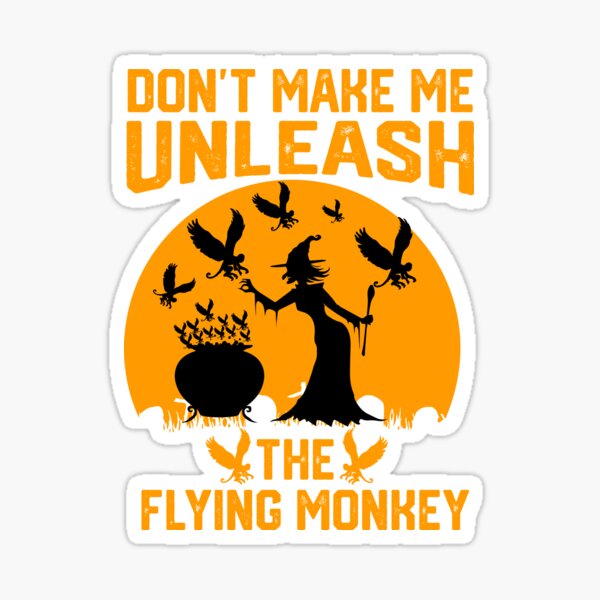 Item preview, Funny Halloween Witches Flying Monkey T-Shirt Tee Gift designed and sold by mrsmitful.
