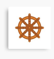 The Dharma Wheel Canvas Print
