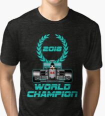 Lewis Hamilton F1 2018 World Champion Tri-blend T-Shirt