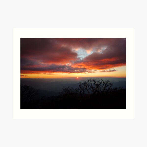 Sunset from Little Feathertop Art Print