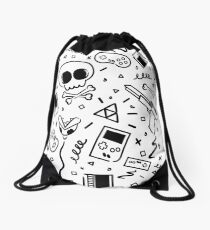 Lluksy Retro Gamer Drawstring Bag