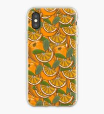 Vintage Fruits and Vegetables Pattern iPhone Case