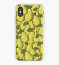 Vintage Fruits and Vegetables Pattern iPhone Case