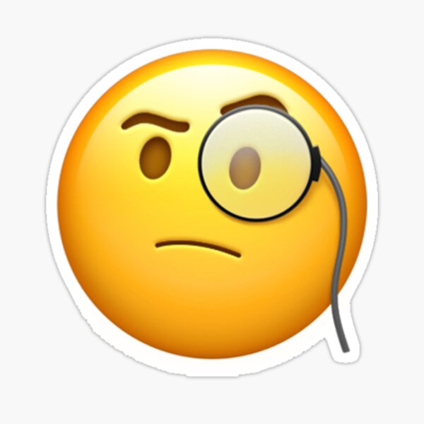 Item preview, Monocle Emoji designed and sold by kdurow711.