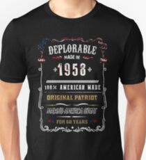 Deplorable Vintage 1958 Original Patriot T-Shirt Unisex T-Shirt