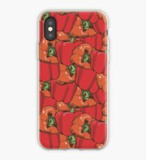 Vintage Fruits and Vegetables Pattern iPhone Case