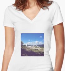 Vacation Women's Fitted V-Neck T-Shirt