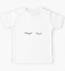 Always Tired Under Eye Tattoo Under Boobs Kids Tee