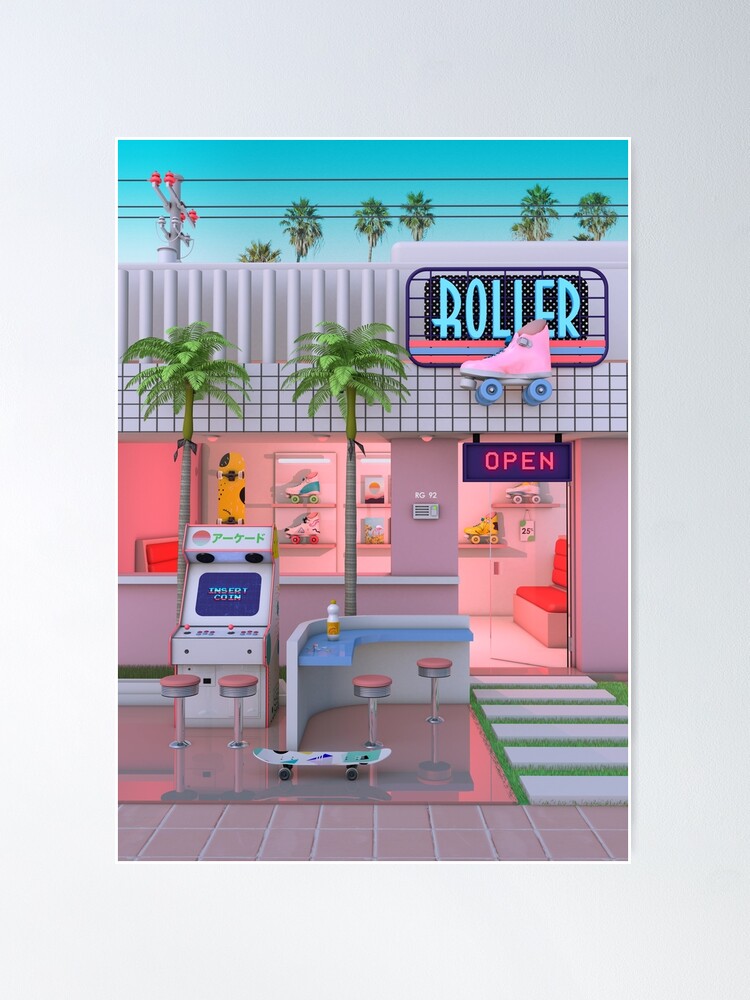 Alternate view of Roller Skate Nostalgia Poster