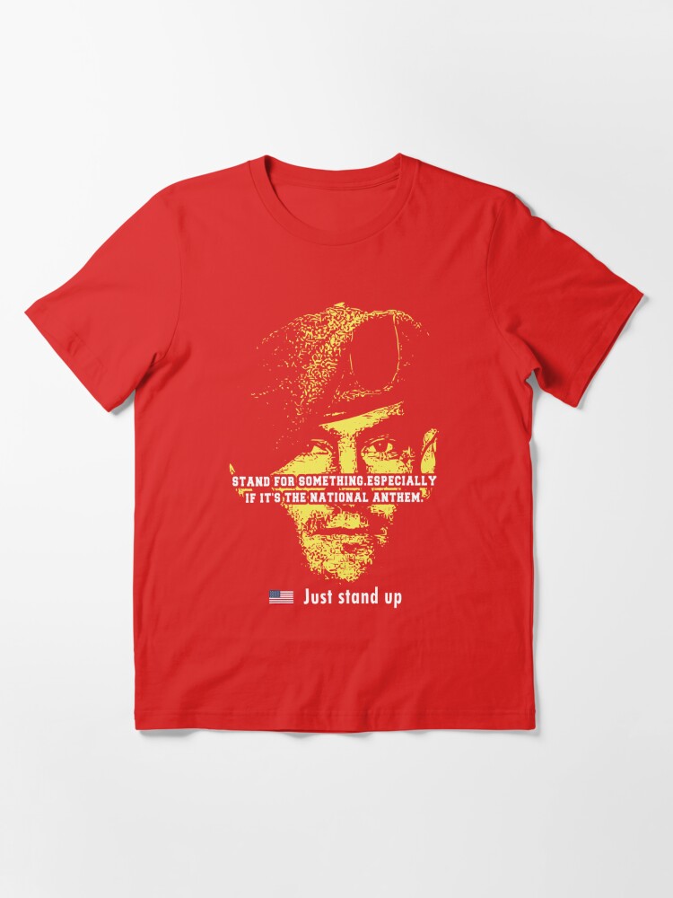 Pat Tillman - Just Stand Up - Boycott Nike - Black  Essential T-Shirt for  Sale by 337Shirts