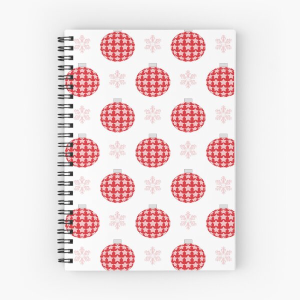 Item preview, Red christmas ornaments pattern designed and sold by perlphoto.