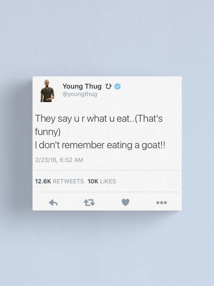 Young Thug GOAT Tweet Young Thug GOAT Tweet