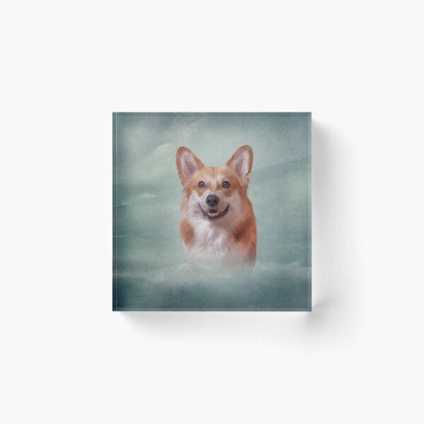 Item preview, Drawing Dog breed Welsh Corgi portrait  designed and sold by bonidog.