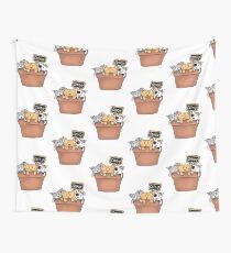 Kittens and Catnip Wall Tapestry