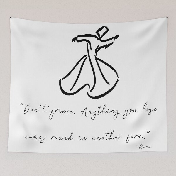 Item preview, Rumi Quotes Sufi dance  designed and sold by MajidArt.