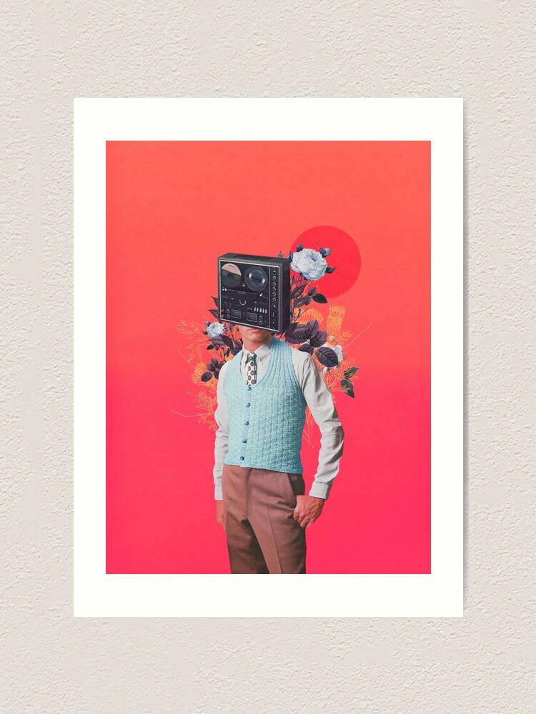 Alternate view of Phonohead Art Print
